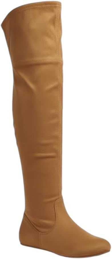 Forever Link Women Over the Knee Thigh High Flat Boots