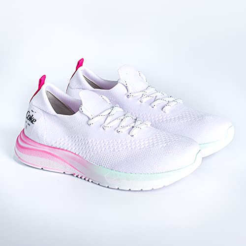 Tênis Coca-Cola Shoes, X-Fly Ibiza, adulto-unissex, Branco/Pink/Menta, 37