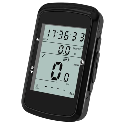 GPS Cuentakilómetros Bicicleta, IPX5 Impermeable Bicicleta Tacómetro y Contador de Kilómetros, 2.4 Pulgadas LCD con Iluminación de Fond Cuenta Kilometros Bici Inalambrico