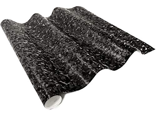 VViViD+ 2020 Edition Forged Black Composite Carbon Vinyl Wrap Roll (1ft x 5ft)