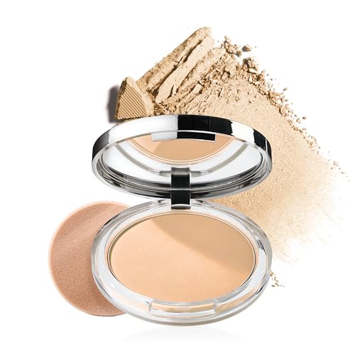 Clinique Stay-Matte Sheer Pressed Face Powder For Oily Skin Types | Sheer Coverage | Minimizes Shine | Makeup & Setting Powder, Stay Cream