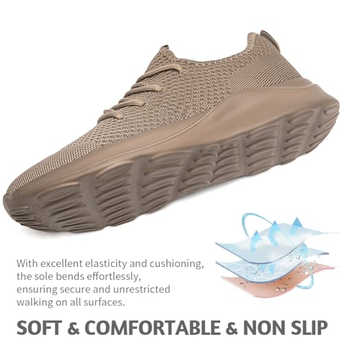 Image of Men's Running Walking Shoes Sneakers Tennis Fitness Athletic Shoes Non Slip On Sports Casual Workout Shoe Lightweight Comfortable Gym Fashion Breathable Mesh Trainer