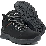 HARENCE Men's Waterproof Hiking Boots Lightweight Slip-Resistant Ankle Support for Trekking Walking