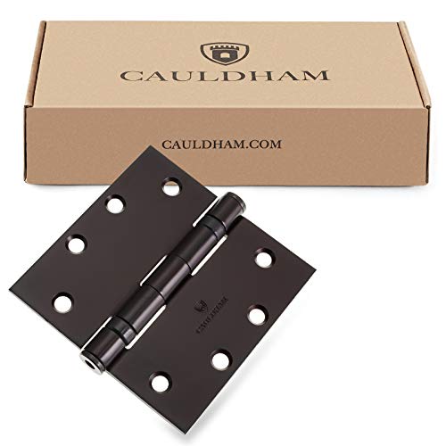 Cauldham (3 Pack) Commercial-Grade 4-1/2" Full Mortise Ball-Bearing Door Hinges - Oil Rubbed Bronze #TOP4