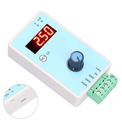 Tihebeyan Generador de Señal 0-10V 4-20mA Portátil Ajustable para Panel PLC Dispositivo de Depuración Prueba de Voltaje Corriente Generador de Funciones Analógicas con Control Preciso de Perilla