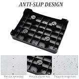 Anti-Rutsch Halbstufe, One Step Stool für Senioren, Tragbare Tritthocker Bis 200 Kg, Stapelbare Halbstufe Treppenhilfe für Senioren, Kinder, Dusche, Auto, Outdoor (Grau)