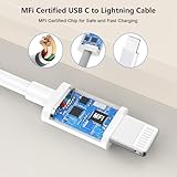 iPhone Charger Fast Charge,[MFi Certified] 2Pack USB C Charger Plug Power Adapter and 6FT USB C to Lightning Cable Lead Phone Charging for Apple iPhone 14 13 12 11 Pro Max XS XR X SE 8Plus,for ipad - Image 9