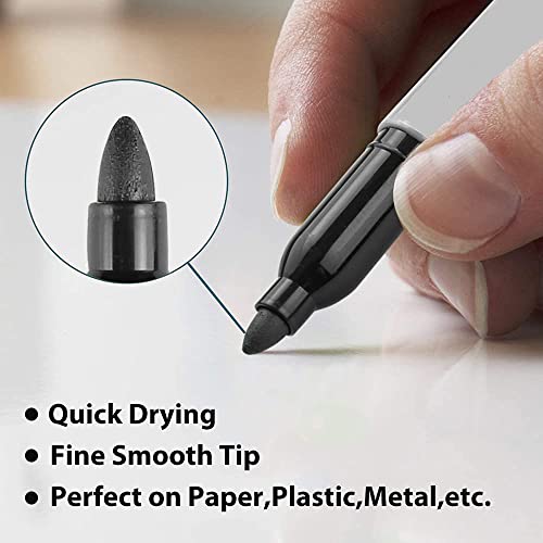 Permanent Markers, 24 Markers (2 X Box's Of 12), Fine Point, Black #TOP2