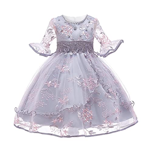 Zanjkr Vestidos de casamento para meninas tamanho 6 vestidos de festa para meninas roupas de festa p