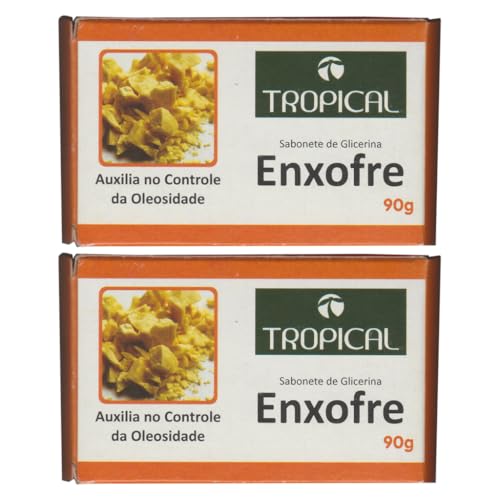 Sabonete de Glicerina Enxofre 90g Tropical - Kit 2 Unidades