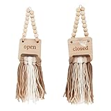 Decocove Open Closed sign - Door Hanger Sign for Home, Office, Restroom, Conference Room and Bathroom - Farmhouse Rustic Boho Decor - Bathroom Signs Decor