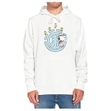  Element Peanuts Emerge - Sudadera con capucha para hombre, color blanco blanco roto S