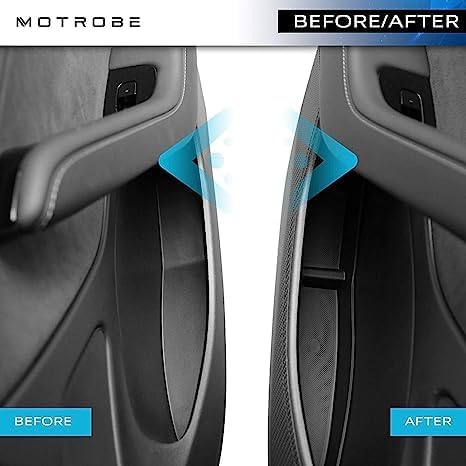 Motrobe for 2016-2023 Tesla Model 3 Door Side Storage Box Door Handle Armrest Tray Organizer for Model 3 Front Rear Door 2023 Upgraded Set of 4