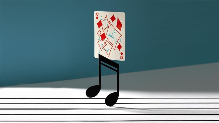 Art of Play Tempo Playing Cards, Jazz Age Inspired, Art Deco Style, Thin-Stock, Screen-Printed Embossed Tuck Case