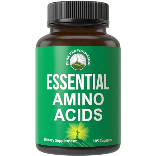 All 9 Essential Amino Acids Supplement. Capsules with 3X More Leucine