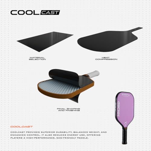 Image of Hundred Spirit X Pop - Pickleball Paddle | 13mm Core | Wide Body Power Paddle | Enhanced Sweet Spot | Ideal for Beginners & Intermediate Players | Free Paddle Bag