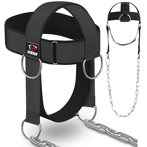 Harnais De Musculation Pour Le Cou - Réglable Avec Sangle Tête Et Menton - Renforce Cou, épaules, Dos - Pour Gym, Boxe, MMA - 7