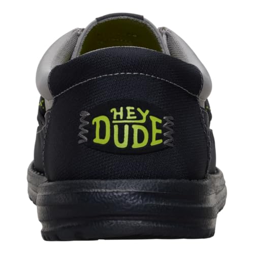 HEYDUDE Wally Guard Black/Moon Grey Size 13, Mens Shoes, Slip-on Loafers, Comfortable & Light-Weight4