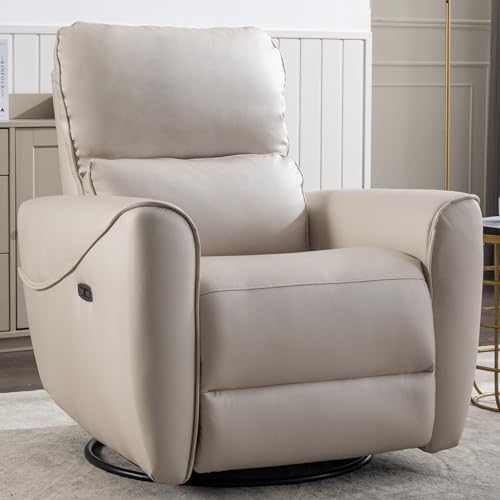 INZOY Electric Swivel Rocker Recliner, Power Recliner