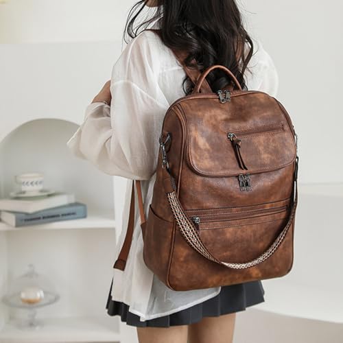 Mochila informal de moda para mujer ideal como equipaje de mano y colegio 6