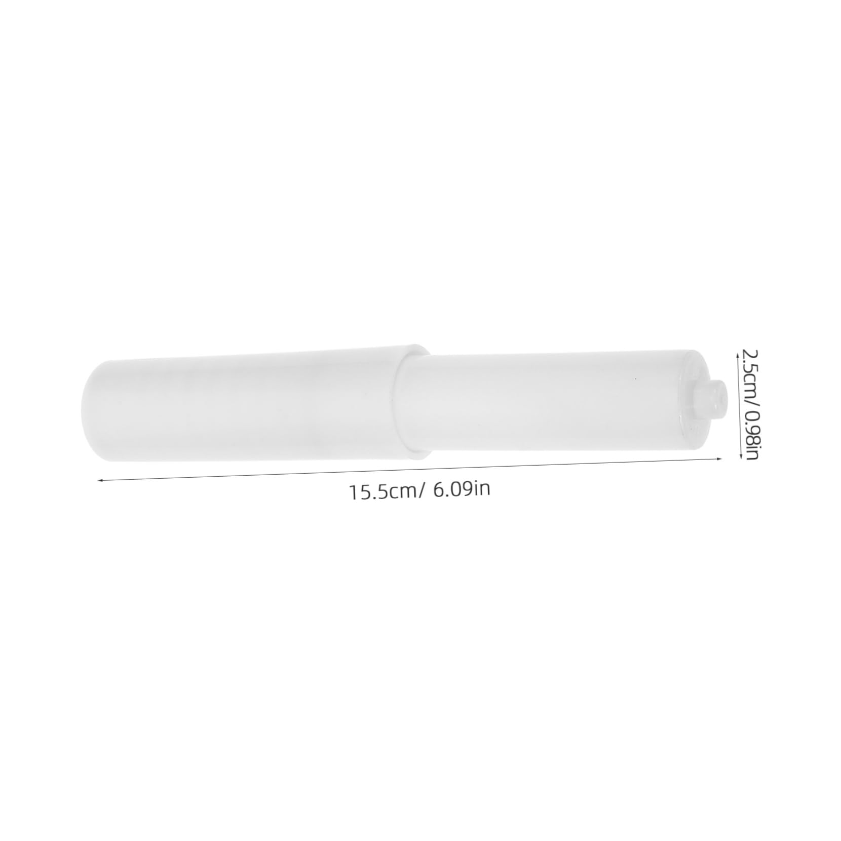 LIFKOME Supporto Porta Carta Igienica in Abs Bianco Asta Telescopica Regolabile e Design Unico Dell'asse per Bagno e Cucina Pratico senza Disordine