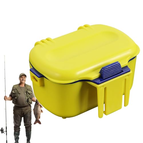 Insulated Fishing Bait Container – Portable Waterproof Tackle Box with Lanyard | Thermal Storage for Bloodworms & Earthworms | Keeps Live Prey Fresh & Active