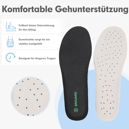 SAGUARO Trekkingsandalen für Herren Damen mit Geschlossene Zehe Sommer Outdoor Sport Sandalen Rutschfest Atmungsaktiv Wandersandalen Schwarz 41 EU