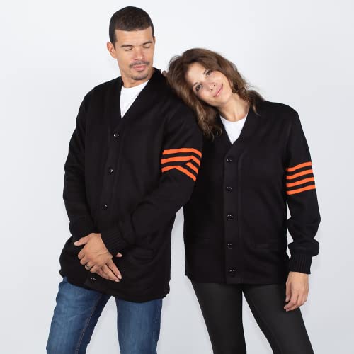 Image of Stewart & Strauss Cardigan Varsity Letter Sweater | American style button front letter sweater knit since 1977, heavyweight and ready for chenille letters and patches