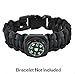 Button Compass Kid Compass Survival Paracord Bracelet for Hiking Pack of 20
