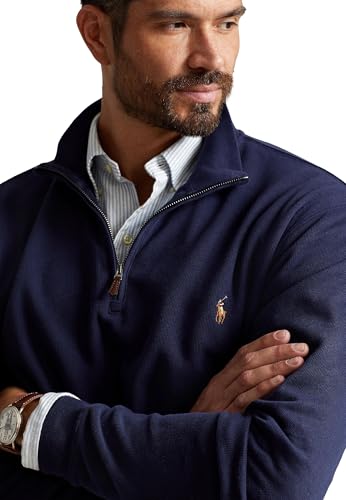Polo RL Men's Big and Tall Half Zip Mock Sweatshirt4