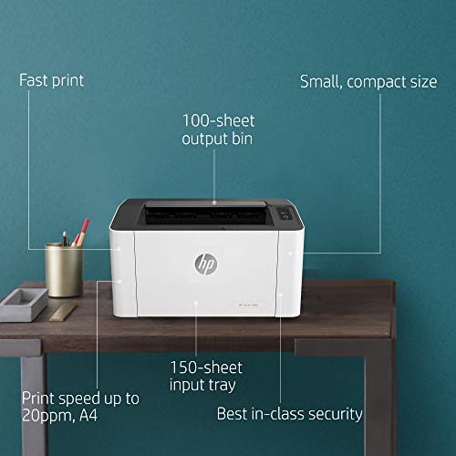 HP Laser 108A Monochrome Laser Printers,Single Function,Wired Print,Hi-Speed USB 2.0,Up to 21 Ppm,150-Sheet Input Tray,100-Sheet Output... - Image 2
