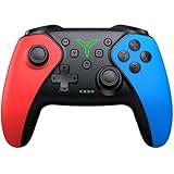 【DESIGN ERGONOMIQUE ET FONCTION TURBO】 La conception ergonomique et antidérapante de cette manette pro vous assure une prise stable et confortable, même les mains moites. La manette sans fil propose un mode TURBO automatique ou manuel, avec 3 vitesses réglables : 5 tirs/s, 12 tirs/s ou 20 tirs/s. Vous pouvez également personnaliser le bouton TURBO : tous les boutons A/B/X/Y/L/ZL/R/ZR peuvent être paramétrés en TURBO, facilitant vos victoires dans les jeux d'arcade ou d'action.