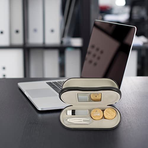 Lurrose 1 Conjunto Caso De Óculos De Dupla Finalidade 2 Em 1 Estojo De De Óculos Armazenamento De Óc