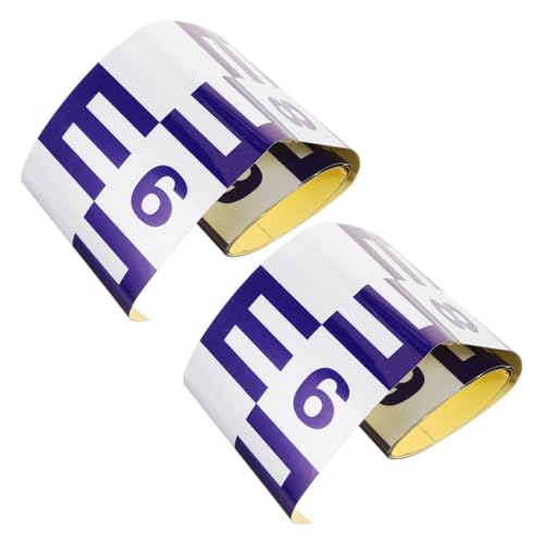 Tofficu 2pezzi Indicatore Acqua Autoadesivo Per Piscina Adesivo Scala Di Della Profondità Acqua Indicatore Riflettente