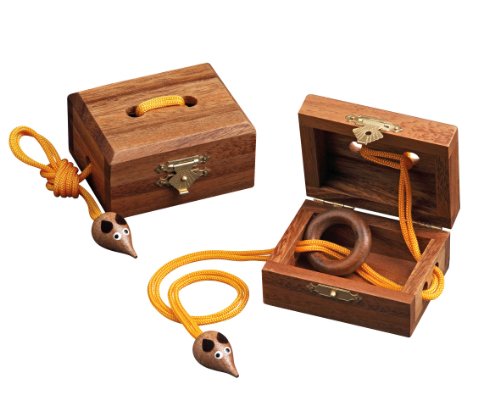 Philos Mousetrap Puzzle Game, Dark Brown