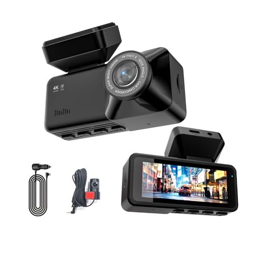 Caméra de voiture 4K dashcam haute précision avec vision nocturne avancée