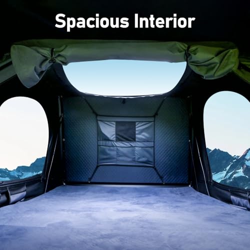 Image of Pop Up Rooftop Tents Aluminum Hard Shell for Camping Waterproof SUV Car Jeep Overland Tent Campers Easy Setup in 30 Seconds-Topoak Vision