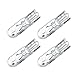 cciyu T5 Wedge 37 58 70 73 74 White 12V 1 LED Car Auto Dashboard Gauge Side Light Bulb Lamp (Warm white)