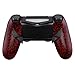 eXtremeRate Dawn Programable Remap Kit Botón de Reasignación para ps4 con Board de Actuelización&Carcasa Trasera Diseñada&4 Botones Traseros para ps4 Mando JDM 040/050/055(Salpicadura Roja)