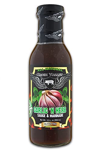 Croix Valley - All Natural and Gluten Free, Garlic n' Herb Sauce & Marinade, 12 Ounce, (Pack of 1) Croix Valley - All Natural and Gluten Free, Garlic n' Herb Sauce & Marinade, 12 Ounce, (Pack of 1)
