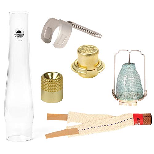 Aladdin 3 Year Oil Lamps Parts Kit Heel-less Chimney for