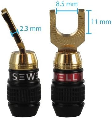 Sewell Deadbolt 30 Degree Angled Spade Plugs, 6 Pairs - Image 8