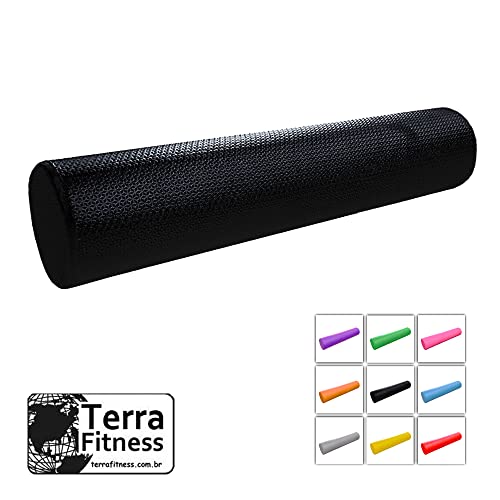 Rolo Liberação Miofascial 70cmX15cm ø - Terra Fitness (Preto)