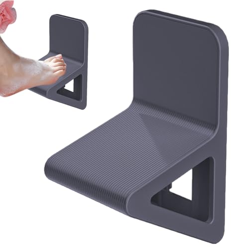 Reposapiés De Ducha, Reposapiés De Ducha para Afeitarse Las Piernas, Antideslizante Reposapiés, Sin Perforación, Reposapiés Portátil para Zapatos De Pulido Y Zapatos De Cordones