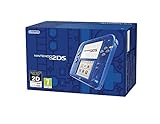 nintendo 2ds console, blu transparente