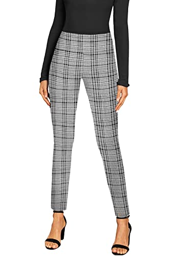 Hybrid & Company Women Office Dressy Leggings Skinny Trousers with Print KP44972 10962 BLKIVO S