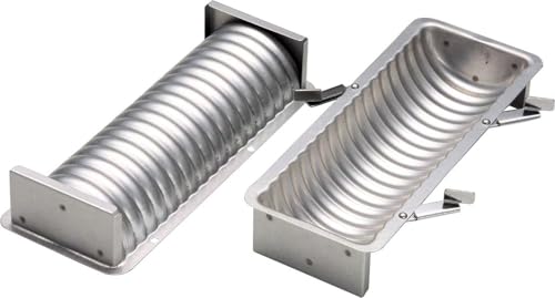 Tiger Crown Pan Pan Shape, Silver, 3.1 x 9.1 x 3.1 inches (80 x 232 x 80 mm), Bread Baked Wave, Steel, Aluminum Plated, Corrugated 2390