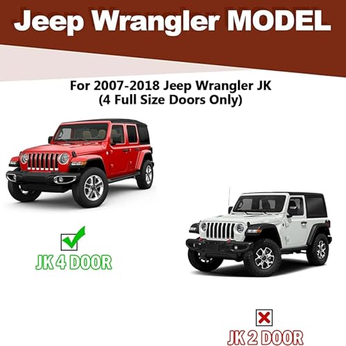Estribos laterales de acero carbono para Jeep Wrangler JK miniatura 5