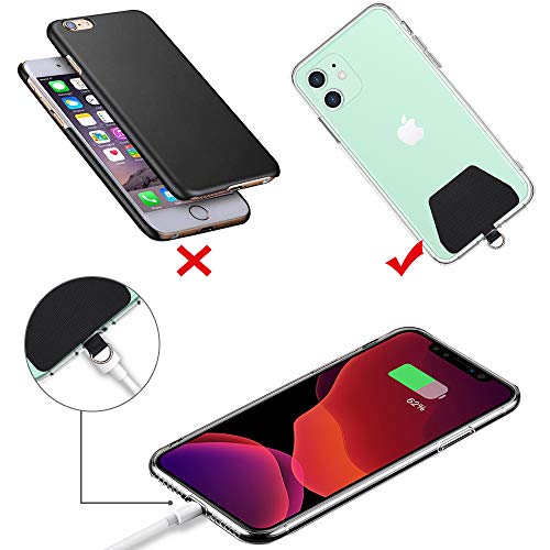 SHANSHUI Phone Lanyard, Neck Strap and Wrist Tether Key Chain Holder Universal for Phone Case Anchor Fit All Smartphones - Black