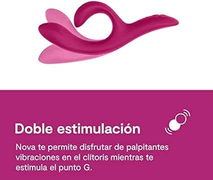 We-Vibe Nova 2 Conejito vibrador para mujeres consolador - Juguete sexual conejo vibrador estimulador del clítoris y punto G - 10 modos de vibración - Control por app - Juguetes para parejas adultas